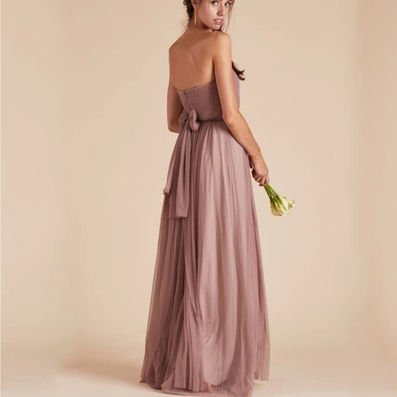 Birdy Grey Christina Tulle Sandy Mauve Convertible Dress Size Large - Picture 2 of 8